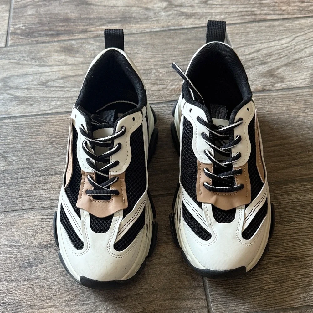Steve Madden Women’s Black, White, and Brown Sneakers - Picture 6 of 8